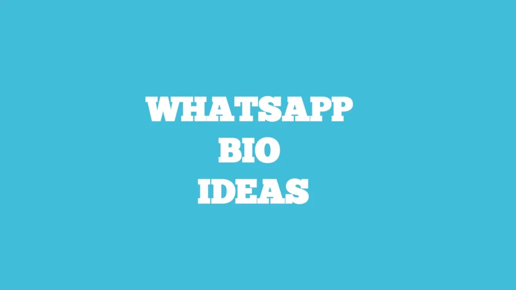 whatsapp bio attitude