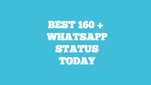 whatsapp status today