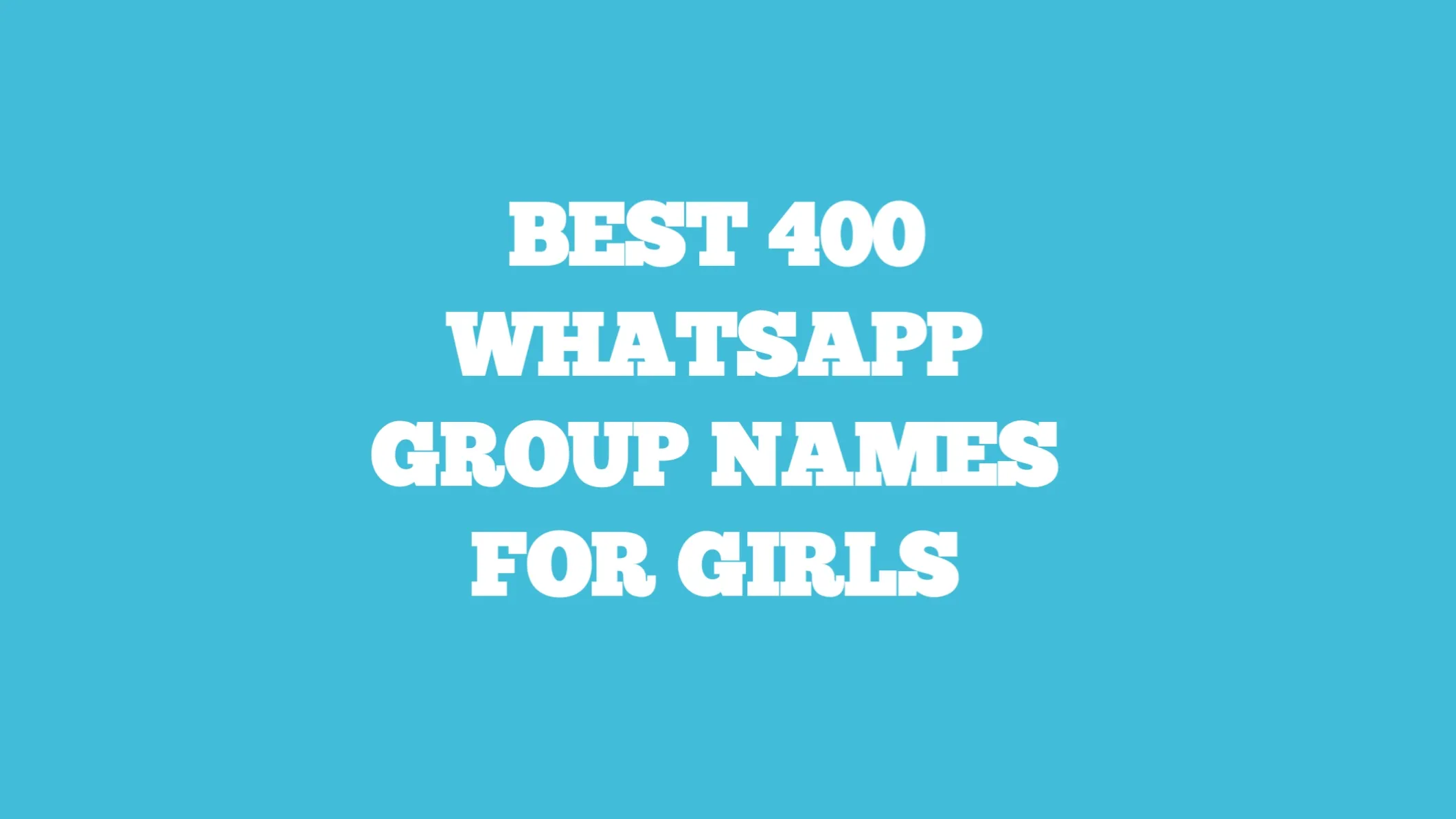 whatsapp group name for girls