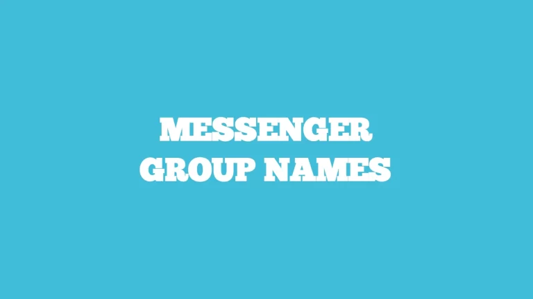 Messenger group names.