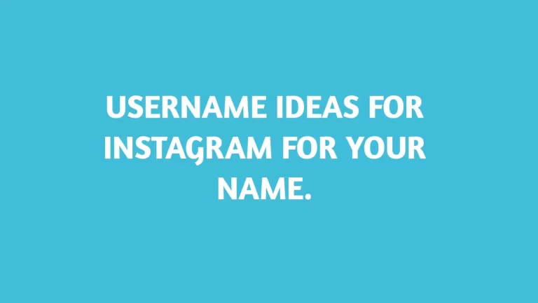 Instagram username ideas with your name.