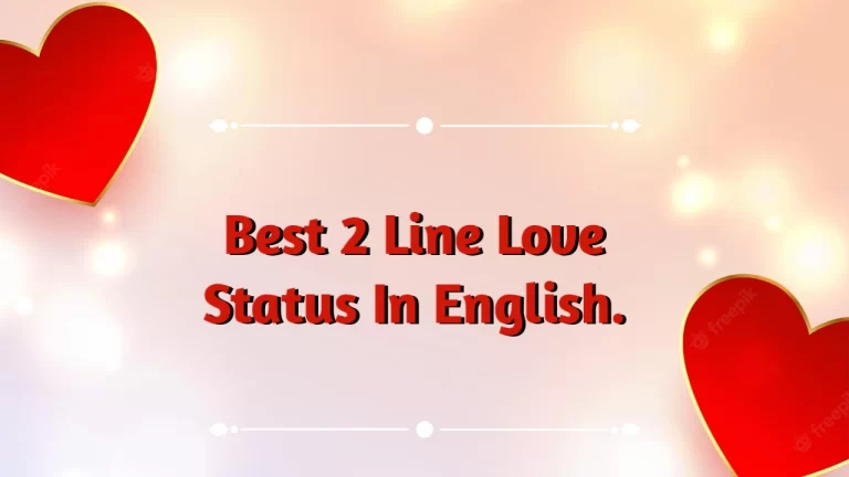 2 line love status in English