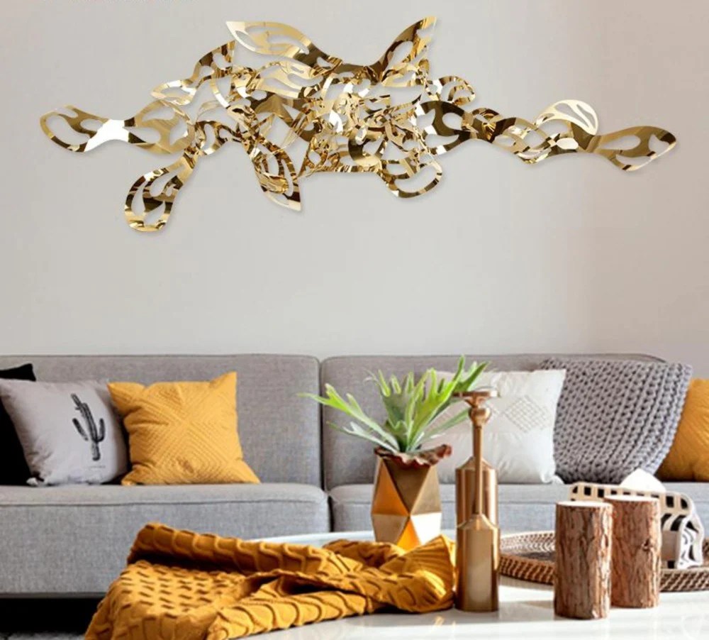 Gold decor for wall