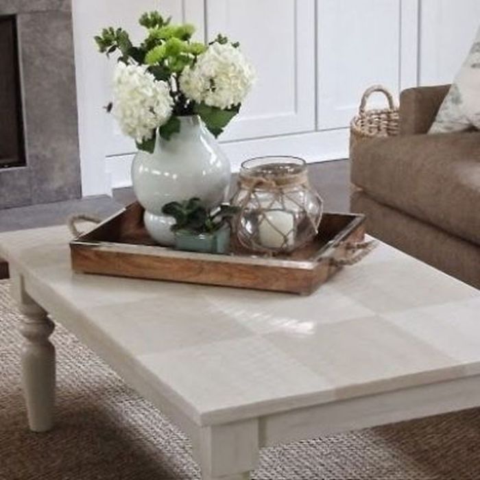 Coffee table decor for living room