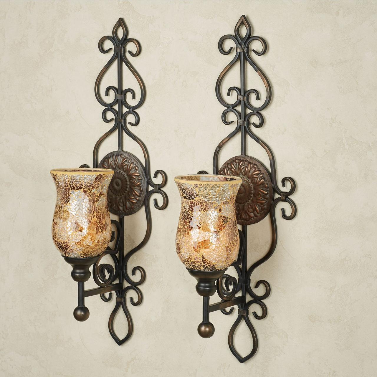 Mirror sconces wall decor