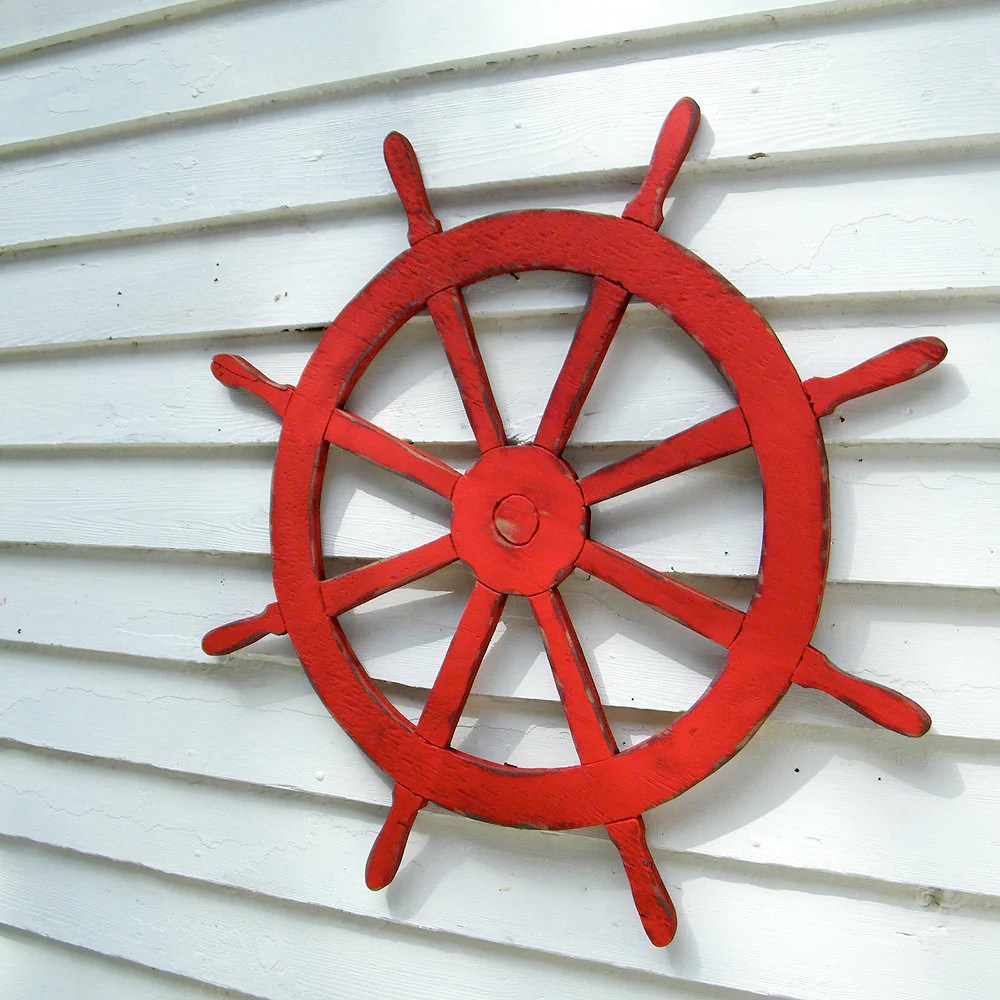 Captains wheel wall decor