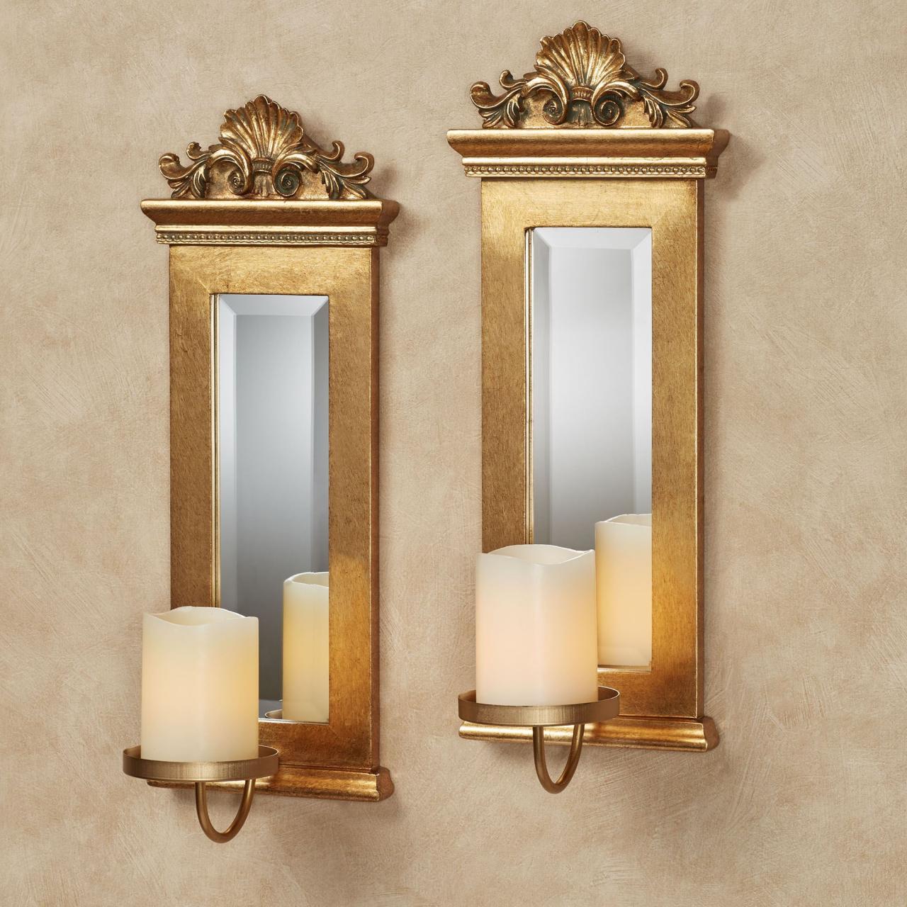 Mirror sconces wall decor