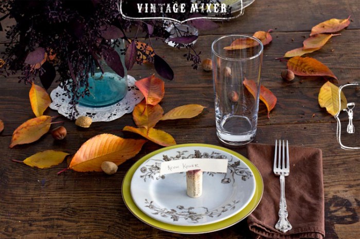 Cheap thanksgiving table decor