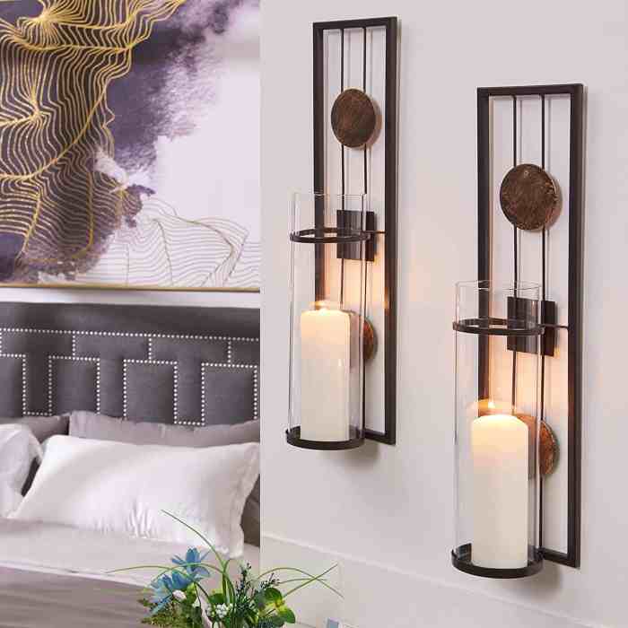 Candle holders for wall decor