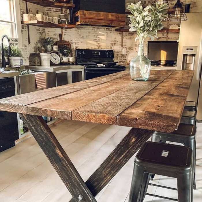 Wood table top decor