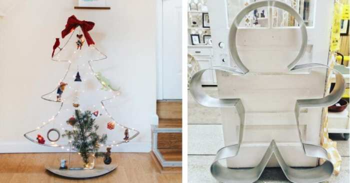 Giant cookie cutter wall decor