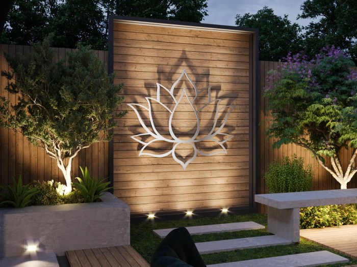 Large outdoor wall decor ideas