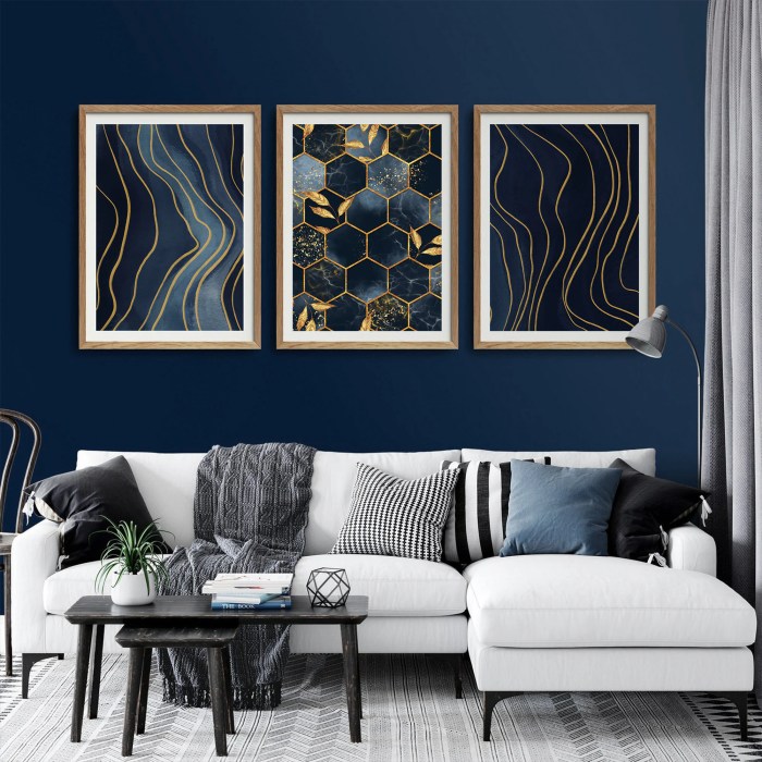 Blue and Gold Wall Decor A Style Guide