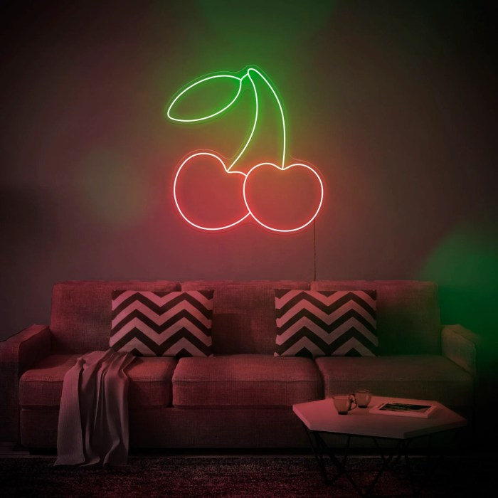 Neon sign wall decor