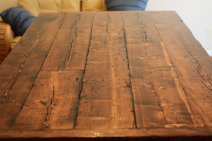 Wood table top decor