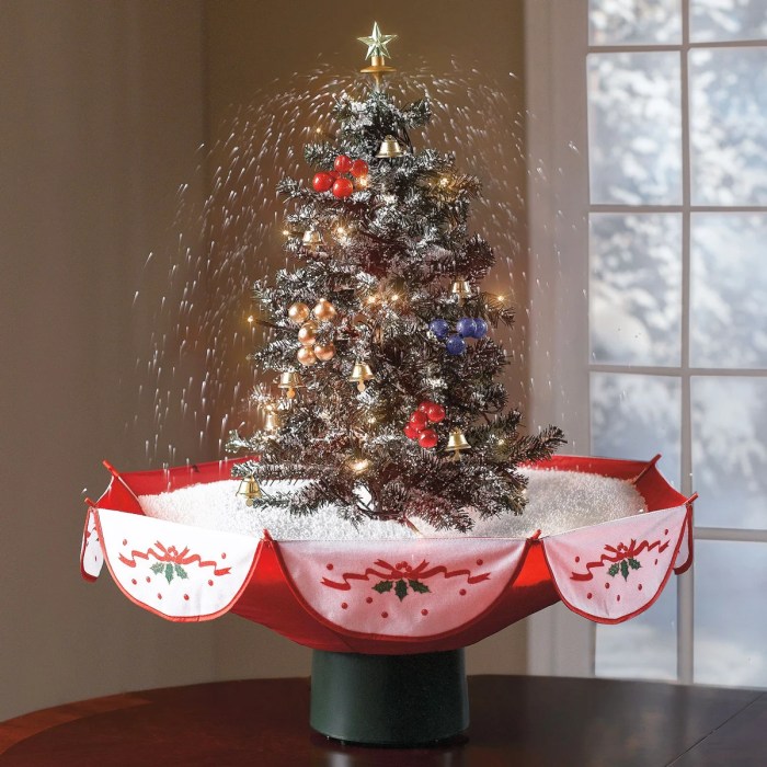 Table top christmas tree decor