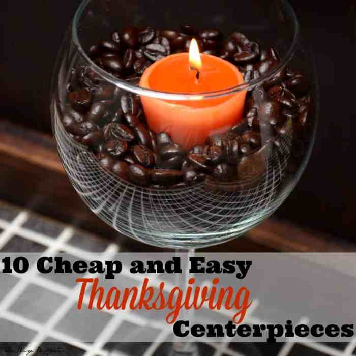 Cheap thanksgiving table decor