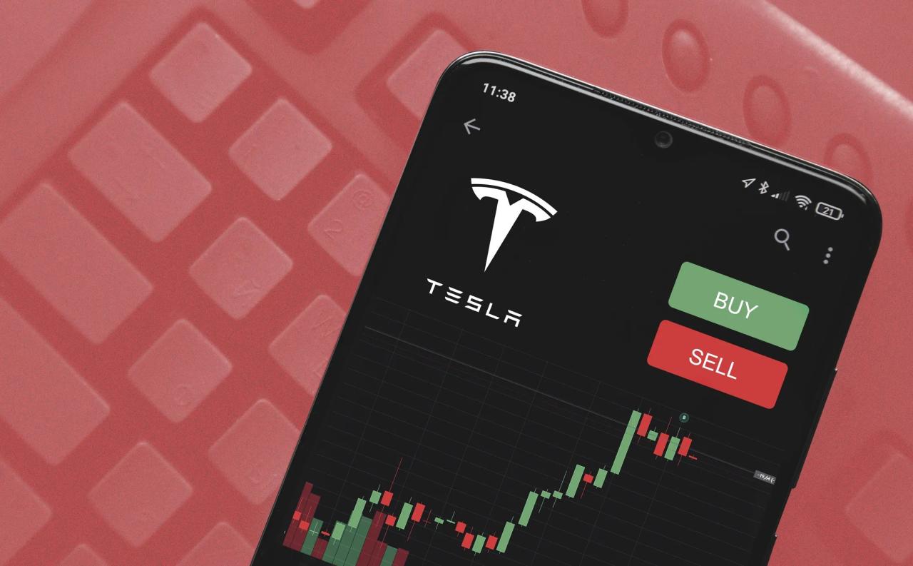 Stock price for tesla