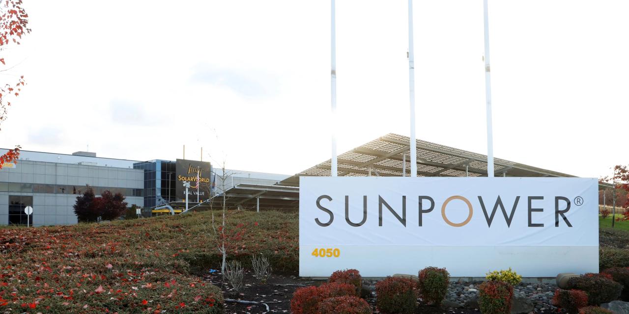 Sun power corp stock price